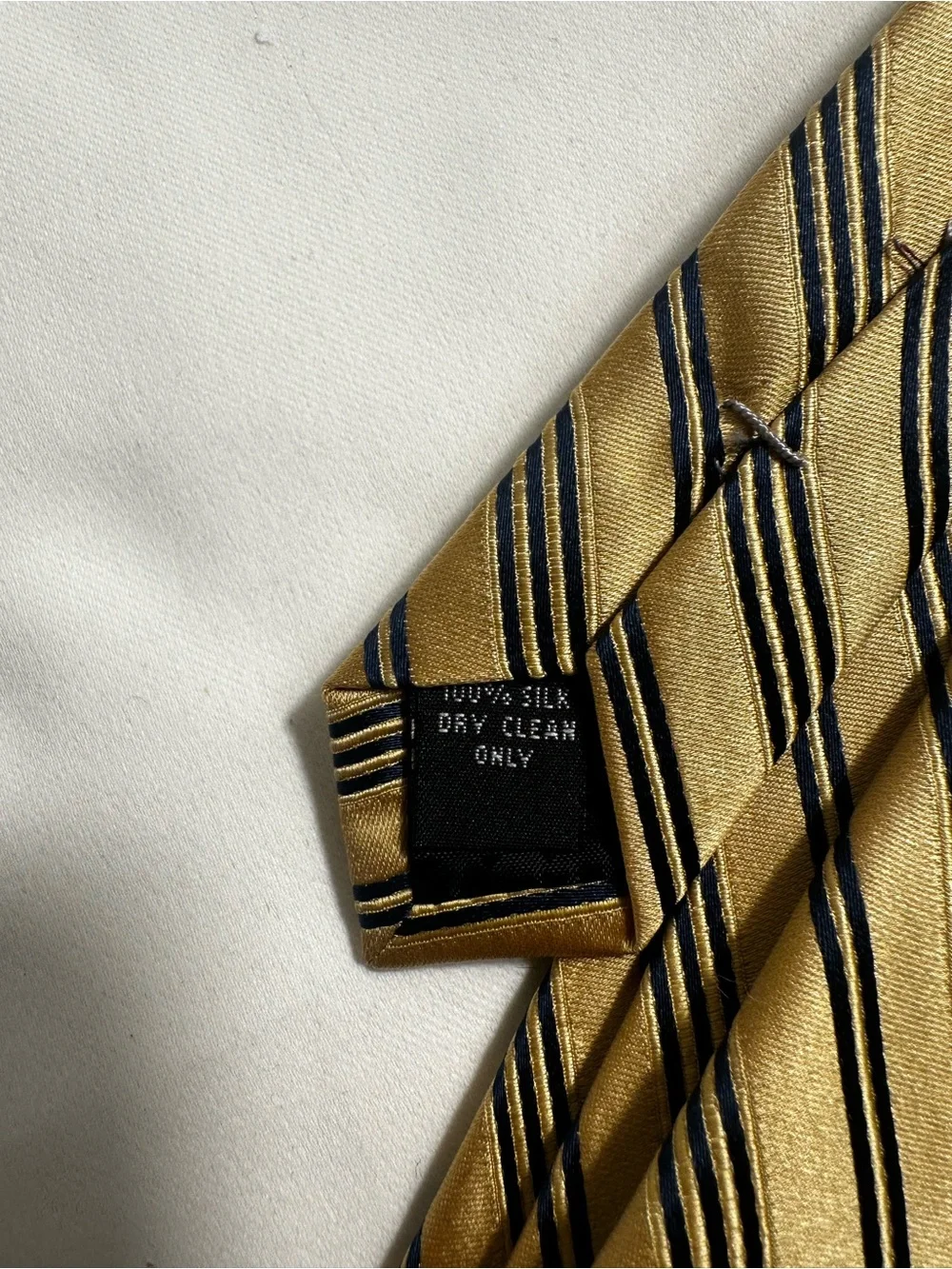 A58. Pack of 4 Men’s Designer Silk Ties - Black, Gold, Brown,navy